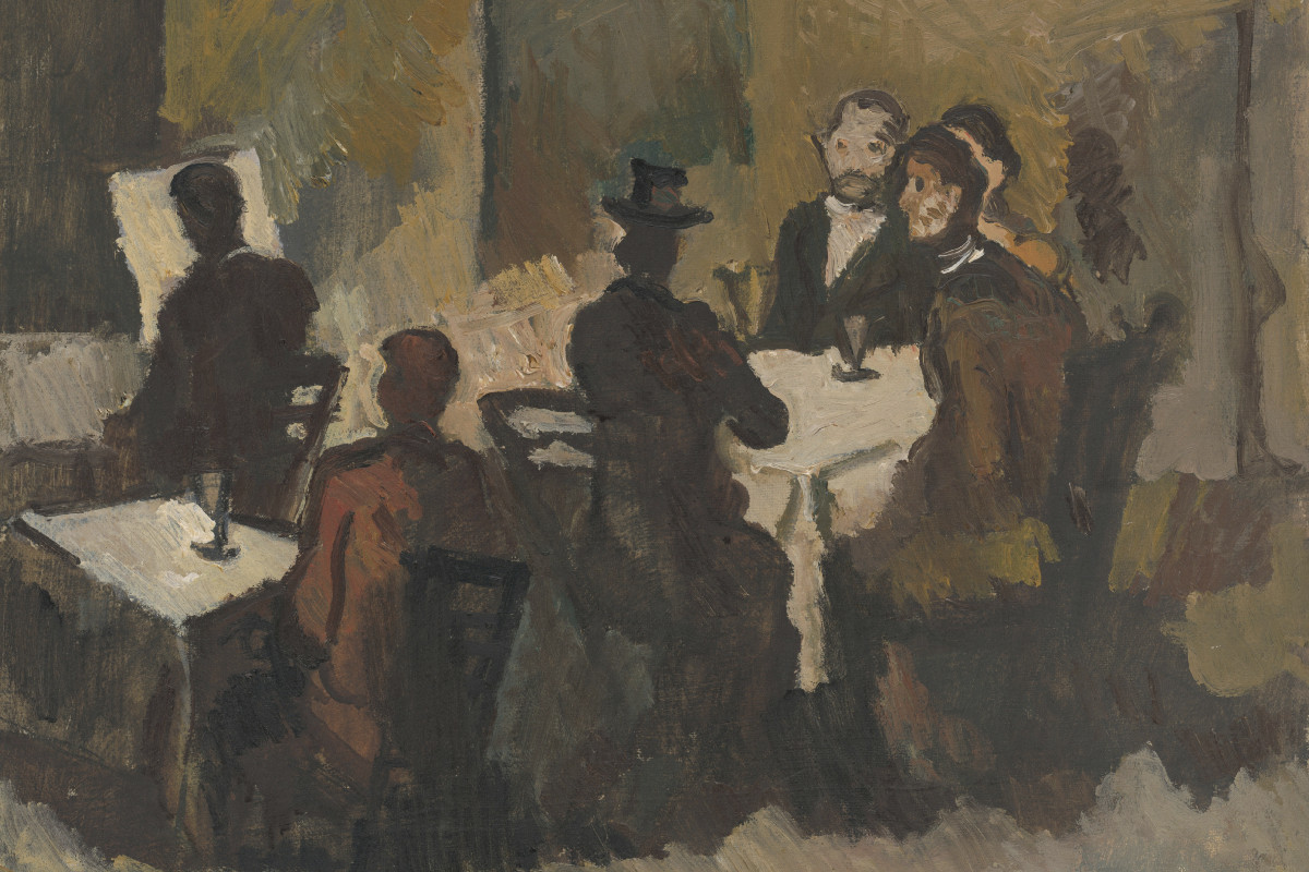 Französische Cafés Impressionismus