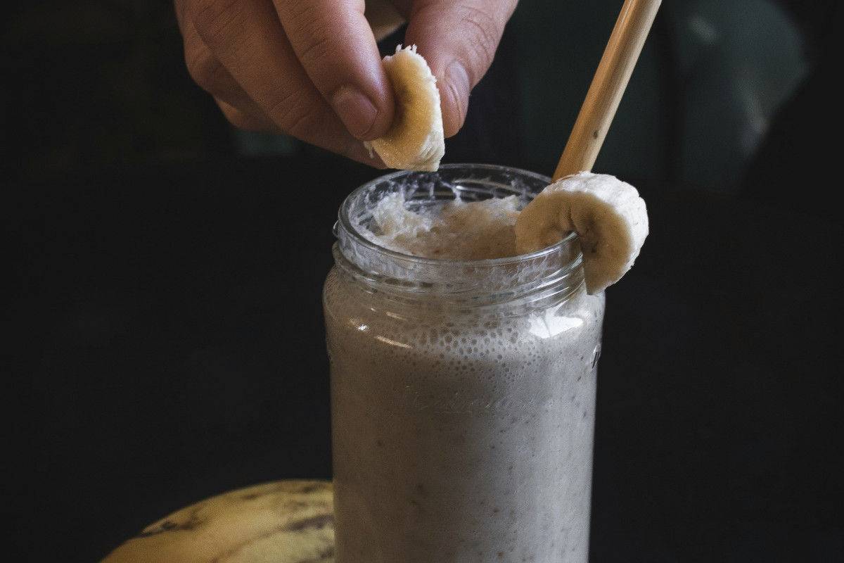Kaffee-Banane-Smoothie