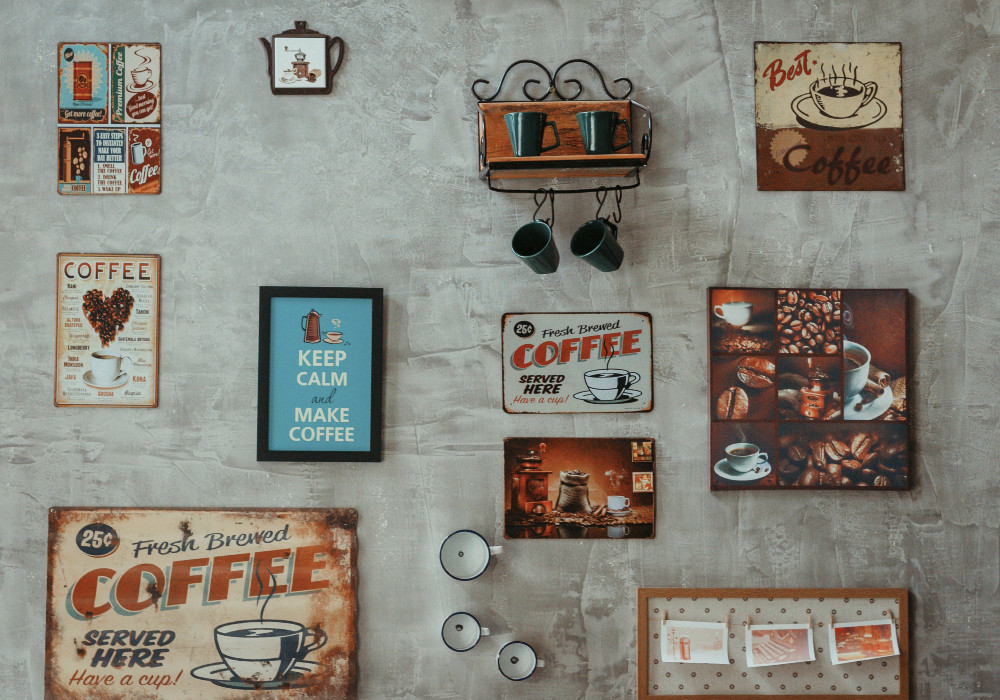 Kaffee lustige Schilder