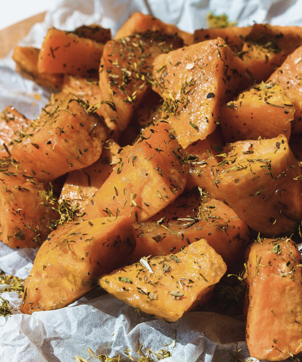 Süßkartoffeln gewürtzt